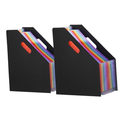 HYTROVE 2 Stück Großraum Aktenordner aus Kunststoff Vertikaler Akkordeon Organizer für Dokumente Briefe Fotos und Karten Platzsparend und Robust HYTROVE 2 Stück Großraum Aktenordner aus Kunststoff Vertikaler Akkordeon Organizer für Dokumente Briefe Fotos und Karten Platzsparend und Robust von HYTROVE