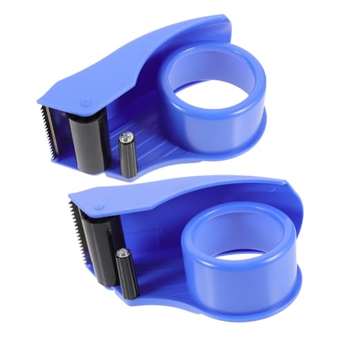 HYTROVE 2 Stück Handheld Tape Cutter Ergonomischer Klebebandspender für Verpackungen Stabil und Leicht für und Kartons Transparenter Kleberoller Zufällige Farbe Zufällige Farbe von HYTROVE