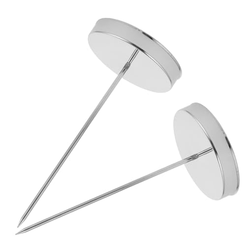 HYTROVE 2 Stück Metal Memo Halter Robuste Quittungshalter mit Spike für Büro Restaurant und Zuhause Praktische Lösung zur Organisation von und Notizen von HYTROVE