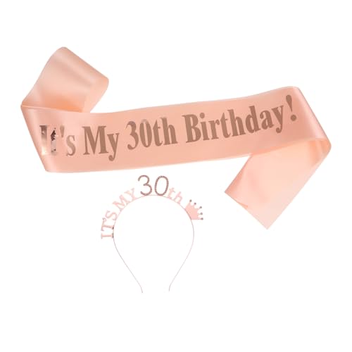 HYTROVE 2 Stück Teiliges Set Geburtstag Krone und Schärpe für Frauen Accessoire für Geburtstagsfeiern Leicht und Bequem Perfektes Kostümzubehör für Unvergessliche von HYTROVE