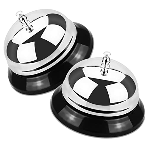 HYTROVE 2 Stück Tischglocke Handglocke für Restaurant Hotel und Küche Ergonomisches Design Klarer für und Service und Langlebig HYTROVE 2 Stück Tischglocke Handglocke für Restaurant Hotel und Küche Ergonomisches Design Klarer für und Service und Langlebig von HYTROVE