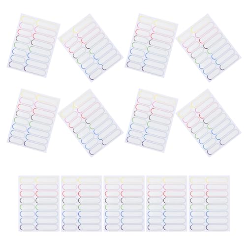 HYTROVE 20 Blätter Wasserfeste Flaschenetiketten Babyetiketten Flaschennamenaufkleber Flaschenaufkleber Wasserfestes Kunststoffetikett Flaschenaufkleber Flaschenaufkleber Etikett Pvc von HYTROVE