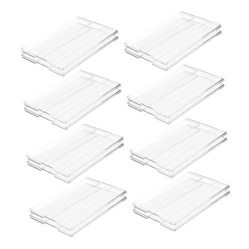 HYTROVE 20 Stück Acryl Preisschildhalter Transparent Wandmontierter Etikettenhalter für Supermärkte Einzelhandel und Marktstände Platzsparend und Einfach zu Aktualisieren von HYTROVE