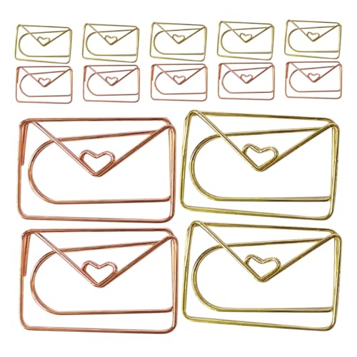 HYTROVE 20 Stück Büroklammern in Roségold und Gold Lustige und Süße Papierclips für Büro Schule und Hochzeit Multifunktionale Lesezeichen für Dokumente und Planung HYTROVE 20 Stück Büroklammern in Roségold und Gold Lustige und Süße Papierclips für Büro Schule und Hochzeit Multifunktionale Lesezeichen für Dokumente und Planung von HYTROVE