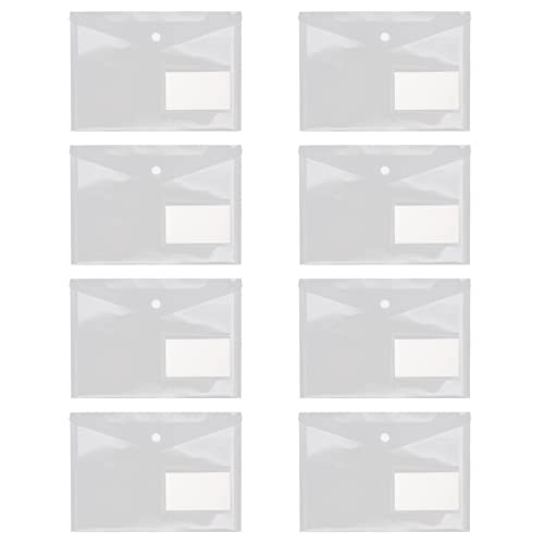 HYTROVE 20 Stück Teiliges Transparente Dokumententaschen mit Druckknopf Aufbewahrung für Belege Visitenkarten und für Büro und Heimorganisation von HYTROVE