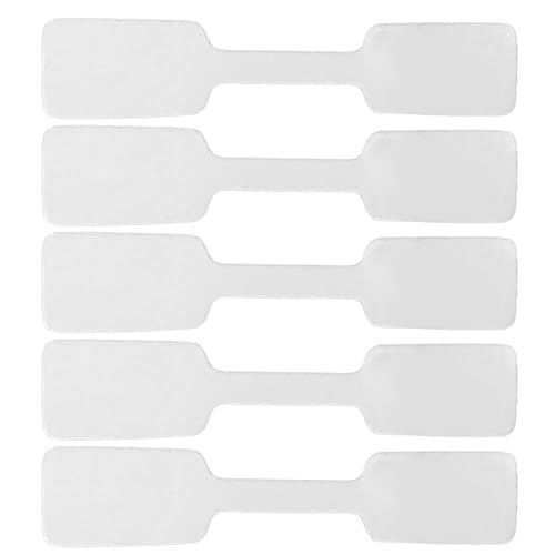 HYTROVE 200Stücke Selbstklebende Schmucketiketten für Ringe Armbänder und Halsketten Blanko Preisetiketten in Quadratisch Weiß für DIY und Organisation von HYTROVE