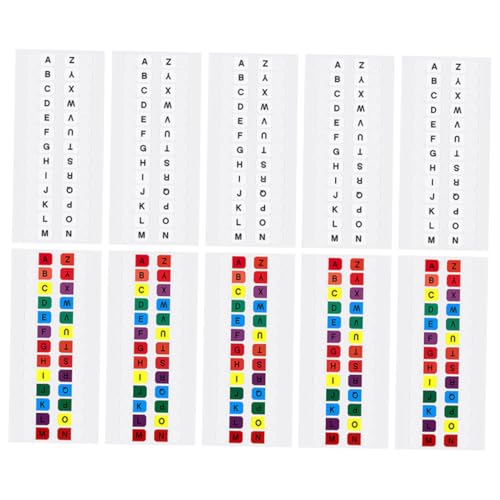 HYTROVE 30 Blatt Alphabetische Haftnotizen Bunte Index Tabs für Notizbücher Selbstklebende Lesezeichen Wasserfest Organisieren von Notizen und Studienunterlagen HYTROVE 30 Blatt Alphabetische Haftnotizen Bunte Index Tabs für Notizbücher Selbstklebende Lesezeichen Wasserfest Organisieren von Notizen und Studienunterlagen von HYTROVE