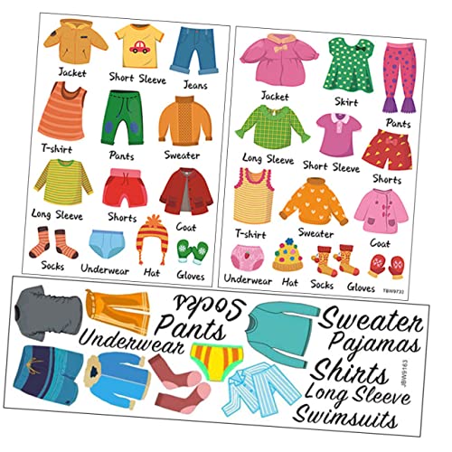 HYTROVE 3Blätter Aufkleber für Reflektierende Klassifizierungsetiketten aus Praktische Sortierlabels für Kleidung Kommode und Garderobe Dekorative Aufkleber von HYTROVE