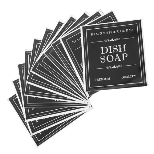 HYTROVE 3Sätze Reise Spender Selbstklebende Wasserfeste Aufkleber für Shampoo und Lotionflaschen zur Organisation von Badezimmerprodukten von HYTROVE