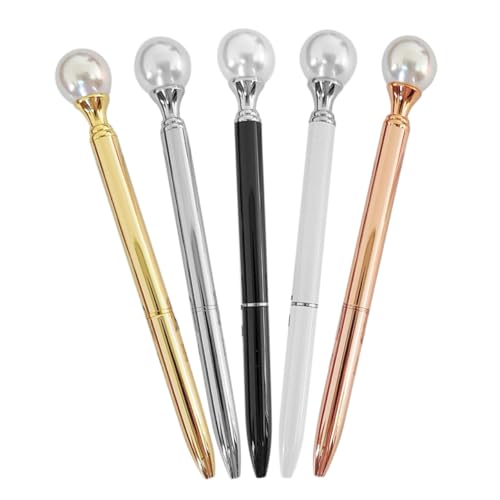 HYTROVE 5 Stück Elegante Kugelschreiber aus Metall Teiliges Roségold und Stilvolle Schreibgeräte für Büro Schule und Kreative Projekte Rutschfest und Ergonomisch Gestaltet HYTROVE 5 Stück Elegante Kugelschreiber aus Metall Teiliges Roségold und Stilvolle Schreibgeräte für Büro Schule und Kreative Projekte Rutschfest und Ergonomisch Gestaltet von HYTROVE