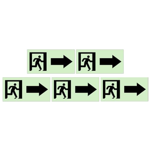 HYTROVE 5 Stück Nachleuchtende Wandaufkleber Selbstklebende Richtungshinweisschilder Praktische Indikatorsticker für Plätze Leicht Ablösbar und Rückstandsfrei HYTROVE 5 Stück Nachleuchtende Wandaufkleber Selbstklebende Richtungshinweisschilder Praktische Indikatorsticker für Plätze Leicht Ablösbar und Rückstandsfrei von HYTROVE