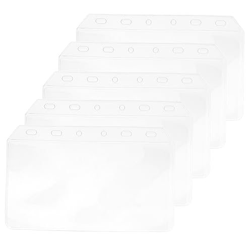 HYTROVE 5 Stück Reißverschluss Dokumententasche Transparente Fächermappe für Loseblatt Organizer Teiliges PVC Aufbewahrungstaschen für Bürobedarf und Unterlagen von HYTROVE