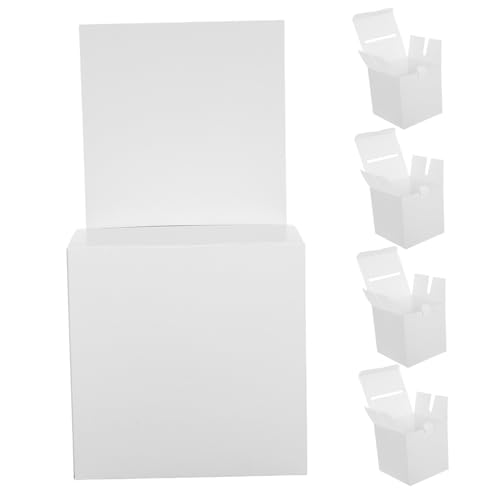 HYTROVE 5 Stück Weiße Wahlurnen Wahlurnen Vorschlagsboxen Praktische Spendenboxen Faltbares Spendenglas Beschichtetes Papier HYTROVE 5 Stück Weiße Wahlurnen Wahlurnen Vorschlagsboxen Praktische Spendenboxen Faltbares Spendenglas Beschichtetes Papier von HYTROVE