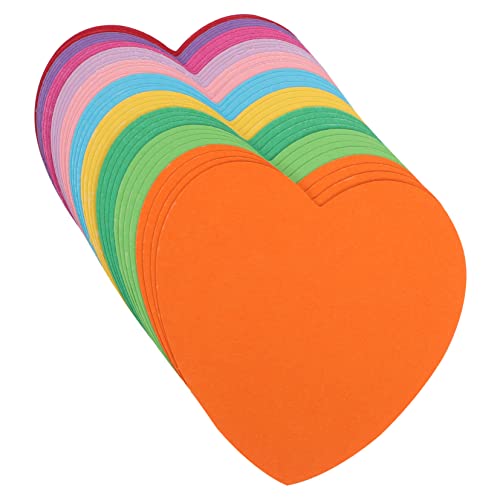 HYTROVE 50 Stück Herzförmige Haftnotizen Bunten Farben Memo Pads für Bürobedarf und Kreative Bastelprojekte Selbstklebend und Leicht Ablösbar für Notizen und Erinnerungen von HYTROVE