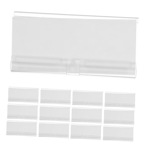 HYTROVE 50Satz Transparente Etikettenhalter für Einzelhandelsregale Clip Preisschilder für Supermärkte Weiße Papieretiketten für Vielseitige HYTROVE 50Satz Transparente Etikettenhalter für Einzelhandelsregale Clip Preisschilder für Supermärkte Weiße Papieretiketten für Vielseitige von HYTROVE