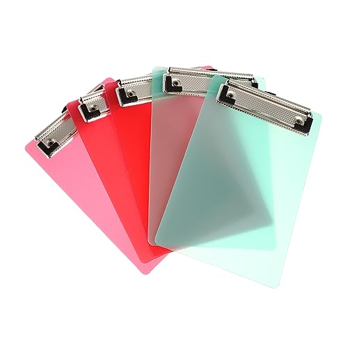 HYTROVE 5Packung Mini Klemmbrett Transparente Zwischenablage Bunt Leicht Robust für Notizen Einkaufslisten Memo Pads Praktische Klemmbretter HYTROVE 5Packung Mini Klemmbrett Transparente Zwischenablage Bunt Leicht Robust für Notizen Einkaufslisten Memo Pads Praktische Klemmbretter von HYTROVE
