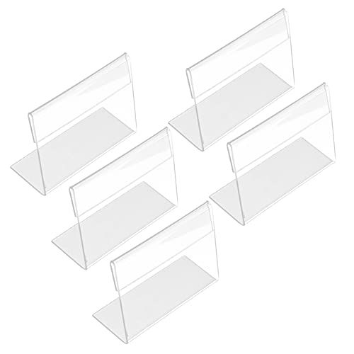 HYTROVE 5Stücke Acryl Förmiger Preisschildständer Teiliges Transparenter Etikettenhalter für Tischaufsteller für Werbung Preislisten und Namensschilder Geschäften HYTROVE 5Stücke Acryl Förmiger Preisschildständer Teiliges Transparenter Etikettenhalter für Tischaufsteller für Werbung Preislisten und Namensschilder Geschäften von HYTROVE