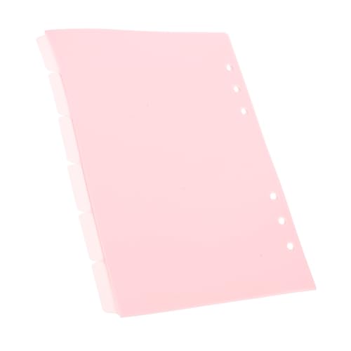 HYTROVE 6 Stück Notizbuch Trennblätter Teiliges Set PP Material Pastellfarbene Indexteiler mit Beschreibbaren Tabs für Ringbuch Präsentationen und Bürobedarf von HYTROVE