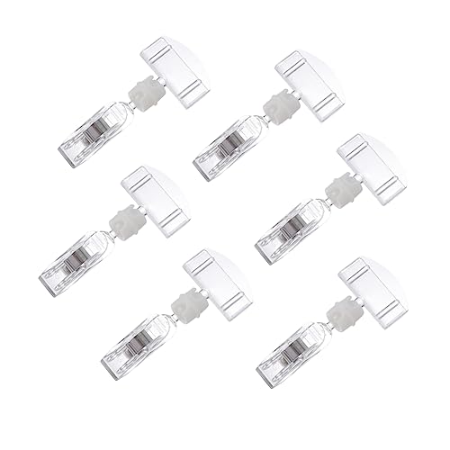 HYTROVE 6 Stück Teiliges Acryl Preisschild Display Set Werbung Clip Ständer für Einzelhandel Restaurants und Hochzeiten Leicht und Tragbar Langlebig und Praktisch von HYTROVE