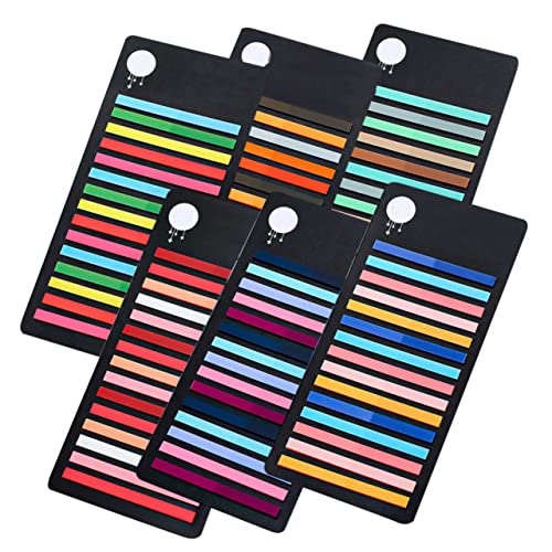 HYTROVE 6 Stück Teiliges Farbige Lese Sticker Wasserdichte Index Tabs für Notizbücher Annotieren und Markieren für Schule und Büro für Effektives Lesen und Lernen von HYTROVE