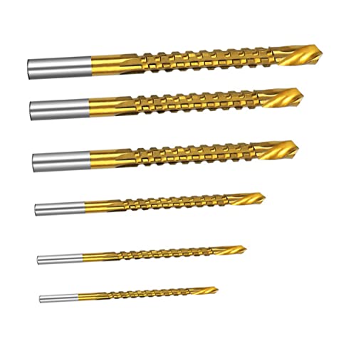 HYTROVE 6 Stück Teiliges Set Sägebohrer Hochgeschwindigkeitsstahl Multifunktionale Spiralbohrer für Metall für Präzises Bohren und Einfache Handhabung von HYTROVE