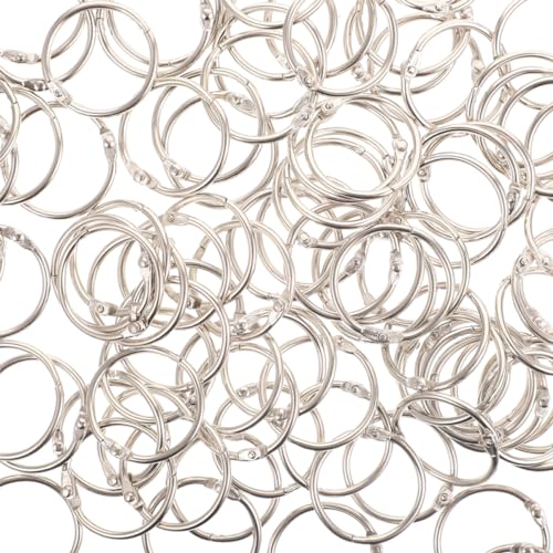 HYTROVE 60 Stück DIY Buchbinder Ringe Metallringe für Bastelprojekte Innendurchmesser Robuste und Wiederverwendbare Buchringe für Notizen Karteikarten und HYTROVE 60 Stück DIY Buchbinder Ringe Metallringe für Bastelprojekte Innendurchmesser Robuste und Wiederverwendbare Buchringe für Notizen Karteikarten und von HYTROVE