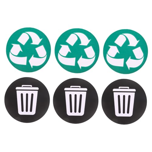 HYTROVE 6Stücke Recyclingaufkleber Selbstklebend für Mülldosen Klassifizierungsetiketten für Mülltrennung Umweltfreundliche Lösung zur Müllsortierung HYTROVE 6Stücke Recyclingaufkleber Selbstklebend für Mülldosen Klassifizierungsetiketten für Mülltrennung Umweltfreundliche Lösung zur Müllsortierung von HYTROVE