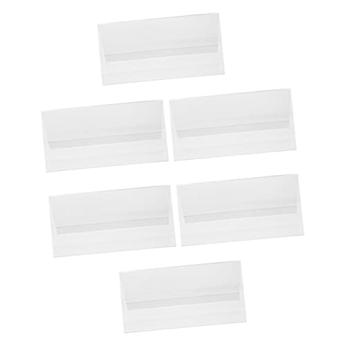 HYTROVE 6Stücke Teiliges Acryl Tischaufsteller für Sitznummern und Namensschilder Doppelseitige V Form für Konferenzen Restaurants und Veranstaltungen Stabil und Platzsparend von HYTROVE