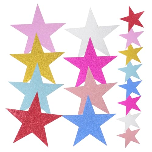 HYTROVE 80 Stück Teiliges Papierstern Ausschnitte Bunte Wanddekoration für Kindergarten Kreative Bastelideen für Klassenzimmer für Spielzimmer und Wohnräume HYTROVE 80 Stück Teiliges Papierstern Ausschnitte Bunte Wanddekoration für Kindergarten Kreative Bastelideen für Klassenzimmer für Spielzimmer und Wohnräume von HYTROVE