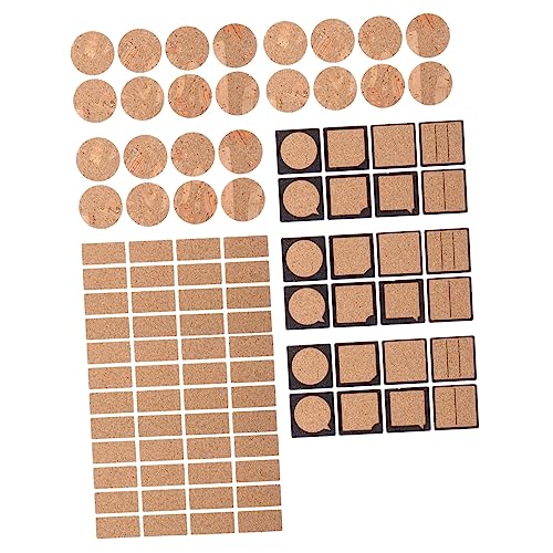 HYTROVE 96 Stück Holz Etiketten Aufkleber Selbstklebende Beschriftungsaufkleber für Gläser und Blanko DIY Etiketten für Haushaltsorganisation und Kreative Projekte von HYTROVE