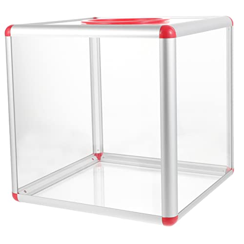 HYTROVE Acryl Losbox Transparent Verlosungsbox für Hochzeiten Partys Spendenaktionen Multifunktionale Wahlurne Sicher für Tickets Geld und von HYTROVE