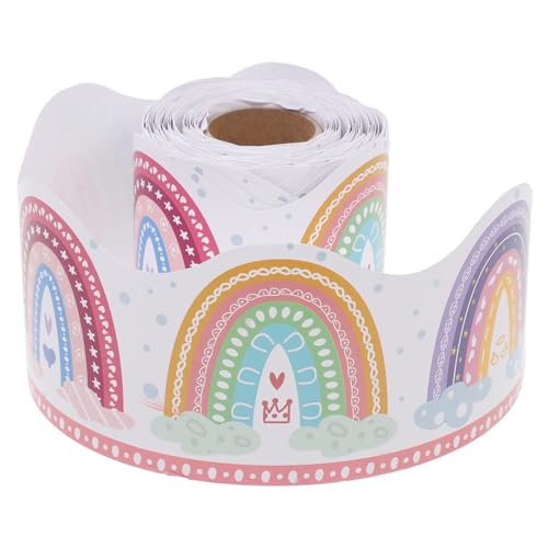 HYTROVE Boho Pinnwand Bordüre Selbstklebende Regenbogen Dekoration für Klassenzimmer Wellenmuster Langlebig und Ansprechend für Schulanfang und Kreative Projekte HYTROVE Boho Pinnwand Bordüre Selbstklebende Regenbogen Dekoration für Klassenzimmer Wellenmuster Langlebig und Ansprechend für Schulanfang und Kreative Projekte von HYTROVE