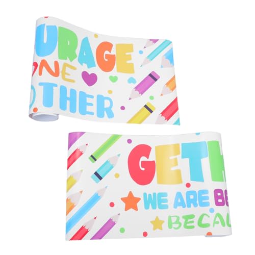HYTROVE Bunte PVC Dekorationen für Klassenzimmer und Ankündigungstafeln Abnehmbare Wandsticker für Kreative Umgebungen HYTROVE Bunte PVC Dekorationen für Klassenzimmer und Ankündigungstafeln Abnehmbare Wandsticker für Kreative Umgebungen von HYTROVE