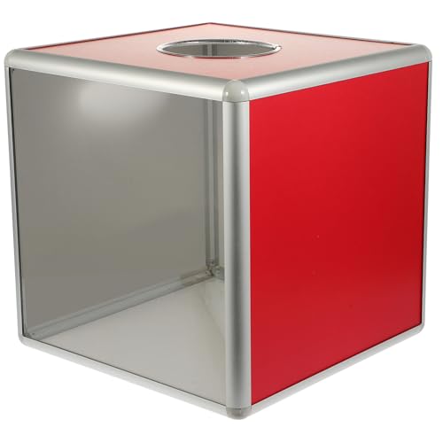 HYTROVE Cubic Lottery Box Transparent Spendenbox aus Aluminium Multifunktionale Spenden und Losbox für Veranstaltungen Abschlussfeiern und Fundraising Aktionen HYTROVE Cubic Lottery Box Transparent Spendenbox aus Aluminium Multifunktionale Spenden und Losbox für Veranstaltungen Abschlussfeiern und Fundraising Aktionen von HYTROVE