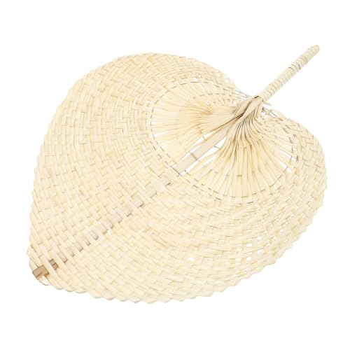 HYTROVE Handgefertigter Gelber Cattail Leaf Handheld Fan aus Natürlichen Gras und Schilfblättern Leichter Sommerfächer für Outdoor Party und Strand Tragbarer und Eleganter Kühlventilator HYTROVE Handgefertigter Gelber Cattail Leaf Handheld Fan aus Natürlichen Gras und Schilfblättern Leichter Sommerfächer für Outdoor Party und Strand Tragbarer und Eleganter Kühlventilator von HYTROVE