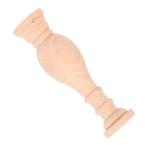 HYTROVE Holzschnitzerei Kleine Säulen Möbel Dekorative DIY Spindeln Dekorative Holzbaluster Dekorative Holzsäulen Holzbearbeitungsspindeln Unbehandeltes Holz Handwerk Spindeln Holz Khaki von HYTROVE