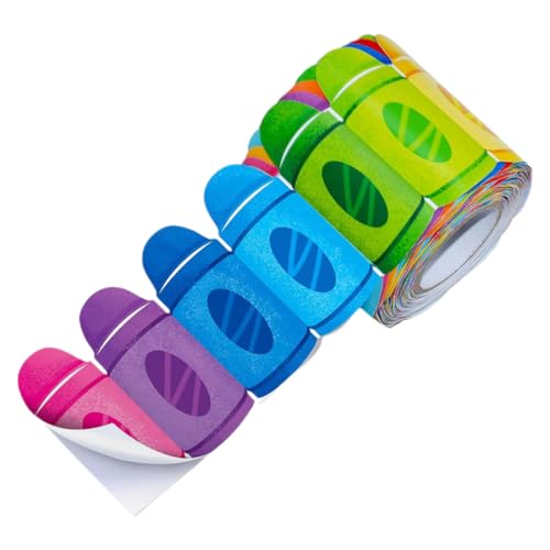 HYTROVE Kreidebord Aufkleber Selbstklebende Dekoration für Klassenzimmer Wachsfarben Randstickers für Pinnwände Vielseitige Wanddekoration für und HYTROVE Kreidebord Aufkleber Selbstklebende Dekoration für Klassenzimmer Wachsfarben Randstickers für Pinnwände Vielseitige Wanddekoration für und von HYTROVE