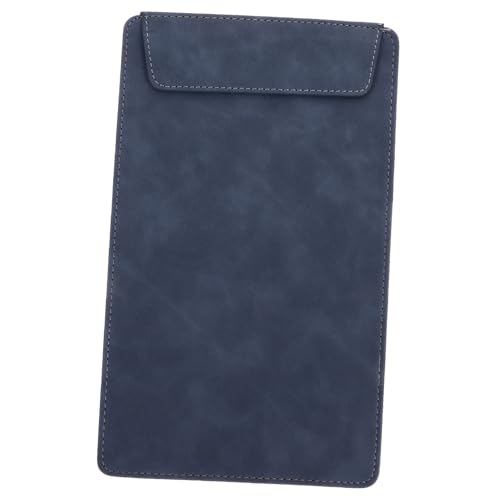 HYTROVE Leder Klemmbrett Flexibel Robust Schreibunterlage mit Clip für Büro und Zuhause Sicheres Dokumentenhalten Vielseitiges Schreibbrett in Denim Blau von HYTROVE