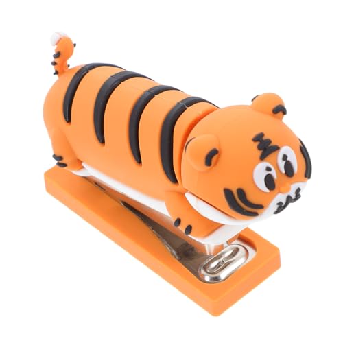 HYTROVE Mini Tiger Stapler Tragbarer Tierdesign Hefter für Büro und Schule Kompakter und Leichter Heftgerät für Kreative Aufgaben für Studenten und Lehrer von HYTROVE