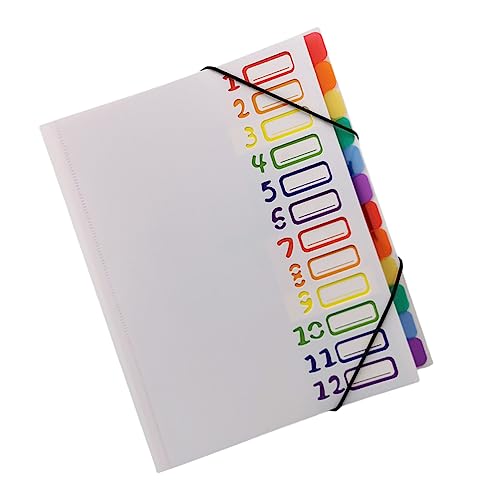 HYTROVE Multi Layer Dokumentenorganizer Weiß Tragbare Dateiordner mit Mehreren Fächern Hochwertige Kunststoffmappe für Büro und Schule Aufbewahrungslösung für Dokumente von HYTROVE