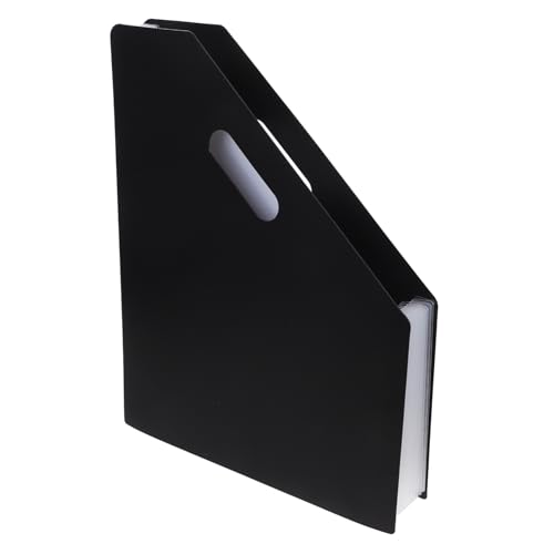 HYTROVE Ordner Organpaket Lagerung kleine Akkordeonmappe tragbar Aktentasche zur Aufbewahrung dokumentenordner aktenordner Akkordeon-Datei stehend Desktop-Akkordeon-Dateiorganisator Black von HYTROVE