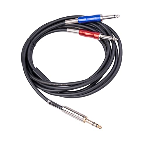 HYTROVE Patchkabel Stereo zu Doppel Mono Audiokabel für Instrumente Plattierte Stecker Flexibles Design für Gitarre und Audio Equipment von HYTROVE