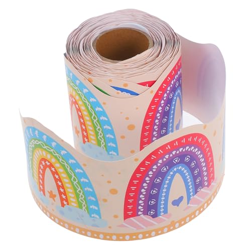 HYTROVE Regenbogen Pinnwand Bordüre für Klassenzimmer Dekoration Flexible und Stabile Bordüre aus Dickem Papier für und Stilvolle Ergänzung für Ihre Pinnwand HYTROVE Regenbogen Pinnwand Bordüre für Klassenzimmer Dekoration Flexible und Stabile Bordüre aus Dickem Papier für und Stilvolle Ergänzung für Ihre Pinnwand von HYTROVE
