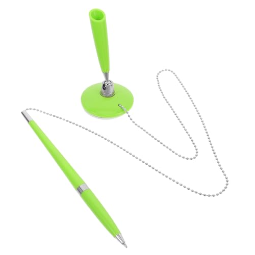 HYTROVE Schreibtisch Stift mit Kette Praktischer Business Kugelschreiber für Büro Hotel und Bank Robuste und Stylische Schreibhilfe Unterzeichnen von Dokumenten und Notizen Ergonomisches von HYTROVE