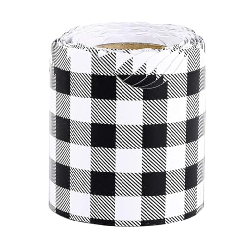 HYTROVE Schwarze und Weiße Bordüre für Pinnwände Abziehbare Dekoration für Klassenräume für Partys Kreative Wandgestaltung und Foto Requisiten HYTROVE Schwarze und Weiße Bordüre für Pinnwände Abziehbare Dekoration für Klassenräume für Partys Kreative Wandgestaltung und Foto Requisiten von HYTROVE