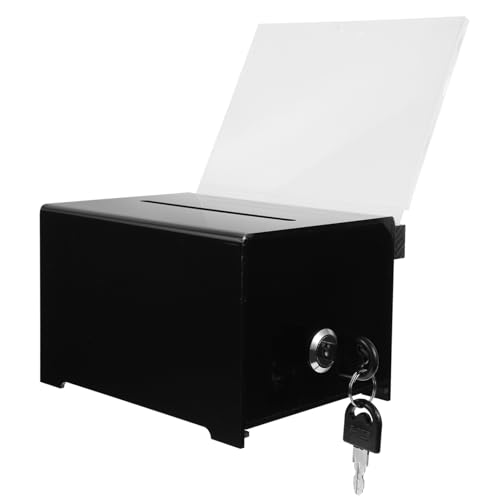 HYTROVE Spendenbox aus Acryl mit Schloss Vorschlagsbox für Abstimmungen Beschwerden und Spenden Multifunktionale Briefkastenlösung HYTROVE Spendenbox aus Acryl mit Schloss Vorschlagsbox für Abstimmungen Beschwerden und Spenden Multifunktionale Briefkastenlösung von HYTROVE