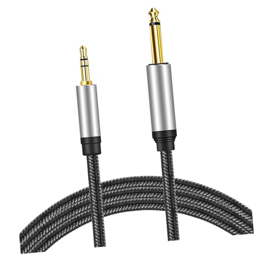 HYTROVE Stereo Kabel Trs zu Gitarren Audio Kabel mit Vergoldeten Steckern Hochwertiges Männliches Verbindungskabel für Gitarre und Audiogeräte von HYTROVE