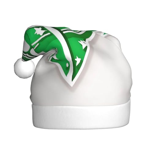 HYTTER Weihnachtsmütze mit grünem Haar-Symbol für Erwachsene – festlich, weich, leicht und angenehm anzufassen, Urlaubszubehör von HYTTER