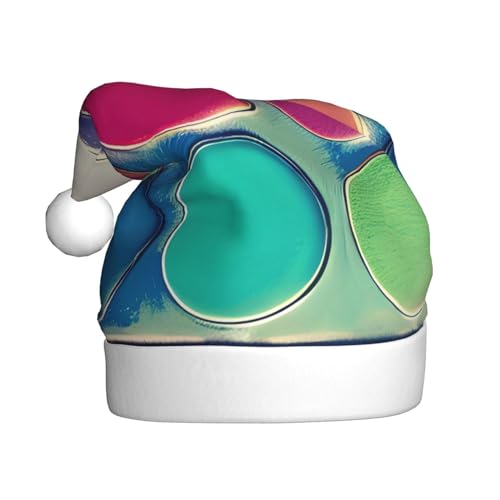 HYTTER Weihnachtsmütze mit runder Farbpalette für Erwachsene – festlich, weich, leicht und gut anzufassen, Urlaubszubehör von HYTTER