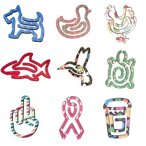 Büroklammern für Sublimationsdruck, transparent, 10,2 x 5,1 cm, Jumbo-Wärmetransfer-Acryl-Büroklammern für DIY-Geschenk, Handwerk, Büro, Zuhause, Schule, Klassenzimmer (Tiere), 30 Stück von HYUEKOKO